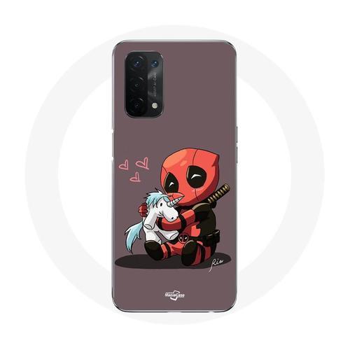 Coque Oppo A54 5g Bébé Deadpool Avec Licorne on Productcaster.