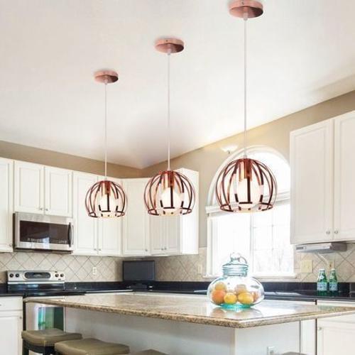 3x Moderne Lustre Suspension Vintage Fer Design Cage Métal Luminair... on Productcaster.