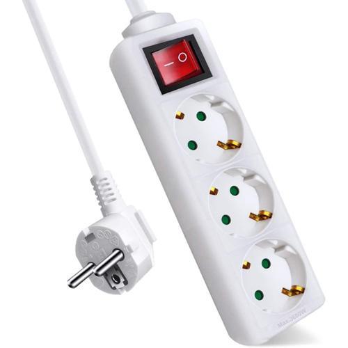 Rallonge Avec 3 Prises Et Interrupteur, Câble 3 M, Pour La Maison, ... on Productcaster.