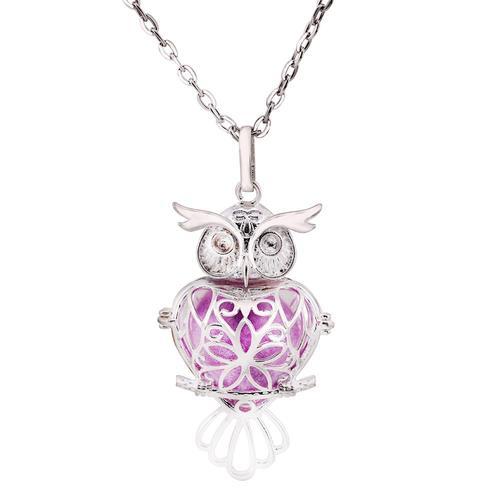 Collier D'aromathérapie En Zircon Aaa, Nouveau Style De Hibou, Boul... on Productcaster.