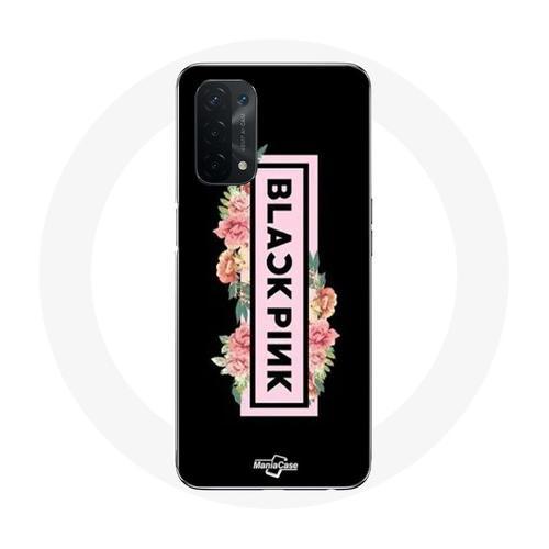 Coque Pour Oppo A74 5g Blackpink Groupe De K-Pop Logo Noir Rose Fon... on Productcaster.