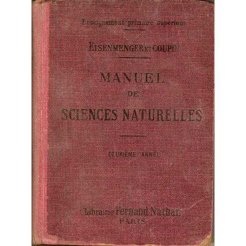 Manuel De Sciences Naturelles. Deuxième Année on Productcaster.