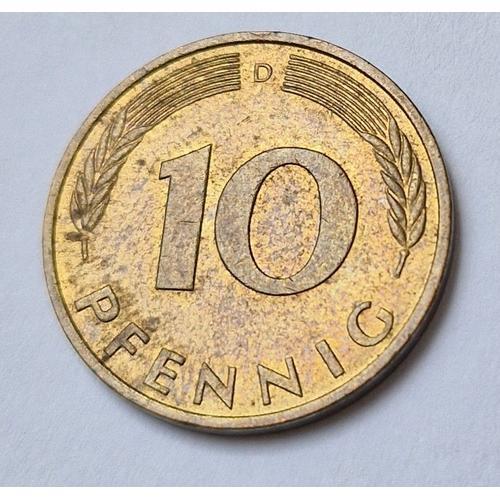 Pièce De Monnaie 10 Pfennig Bundesrepublik Deutschland 1984 (D) All... on Productcaster.