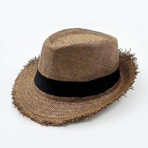 Chapeau Melon Respirant Couleur Unie Protection Solaire Cap De Plag... on Productcaster.