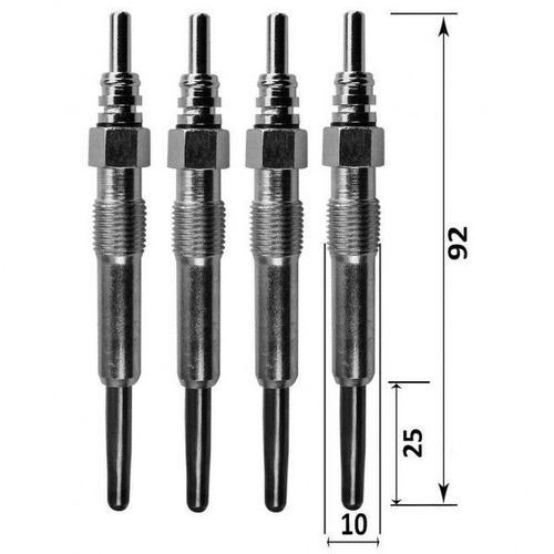 Lot De Quatre Bougies De Préchauffage - Volkswagen Lt 28-35 2.5 Tdi... on Productcaster.