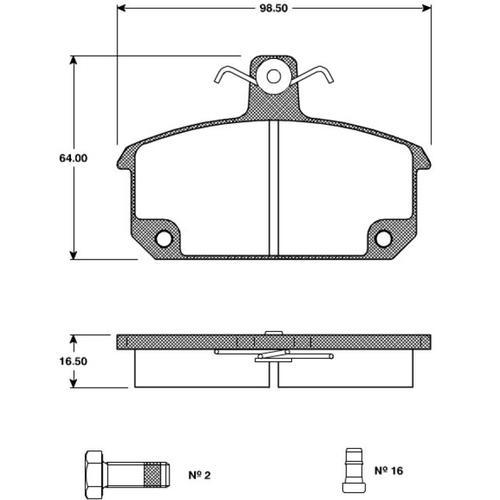 Jeu De 4 Plaquettes De Freins À Disques Avants - Renault Clio Iii (... on Productcaster.