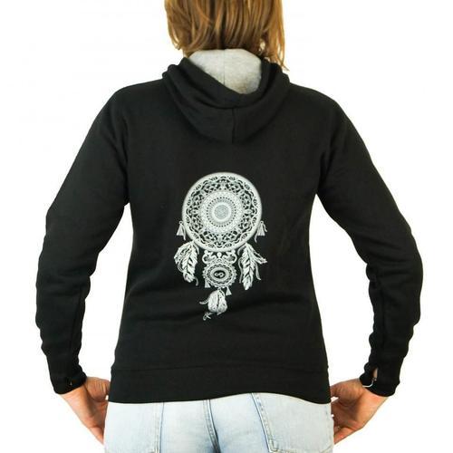 Sweat Capuche Pour Moto Femme L'entourloop Dreamcatcher Noir Taille... on Productcaster.