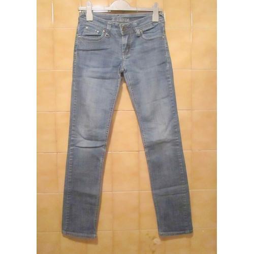 Jean Bleu Magnifique, Denim, Slim Ou Skinny, Crochet Argenté Devant... on Productcaster.