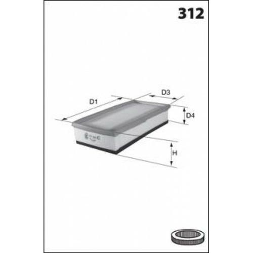 Filtre À Air Gamme Premium - Citroen Bx 14 E 10/1982-06/1994 on Productcaster.