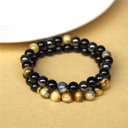 Bracelets En Pierre Oeil De Tigre Naturel Pour Couples, Bijoux Port... on Productcaster.