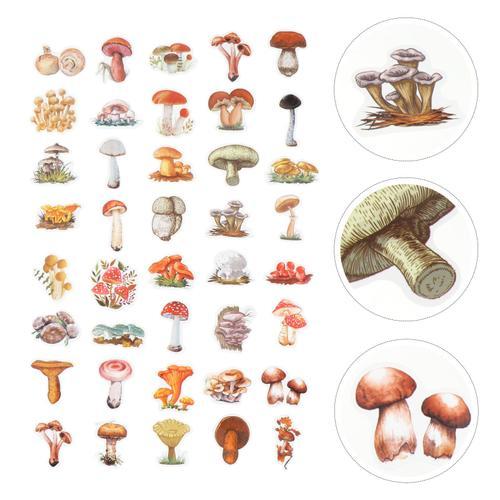 200 Pcs Champignon Scrapbook Autocollants Autocollant Champignon Or... on Productcaster.