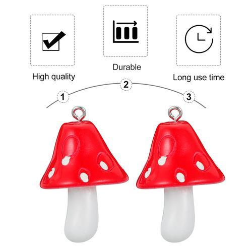 30pcs Mini Champignon Pendentif Breloques Champignon Perle Ornement... on Productcaster.