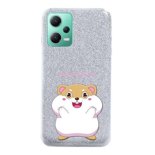 Coque Redmi Note 12 Pro Et Poco X5 Pro Paillettes Argent Hamster Ka... on Productcaster.