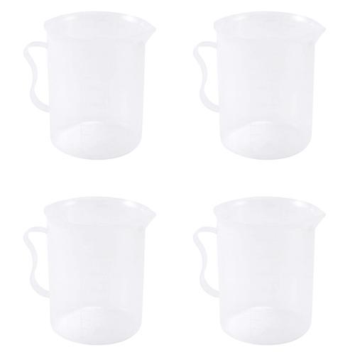 4x Becher De Mesure 250ml Recipient Gradue Clair Blanc Plastique Ta... on Productcaster.