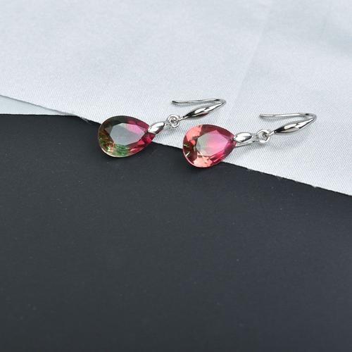 Bing Tu ? Boucles D'oreilles Colorées En Cristal Pour Femmes, Goutt... on Productcaster.