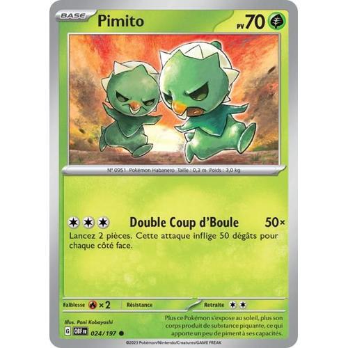 Carte Pokémon - Pimito - 024/197 - Ev3 Flammes Obsidiennes on Productcaster.