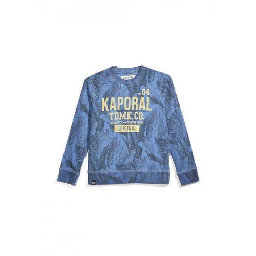 Kaporal Sweat-Shirt Garçon, Manches Longues, Col Rond, Rimon Bleu on Productcaster.