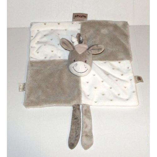 Doudou Ane Cheval Vache Nattou Blanc Beige Max Et Noa Marionnette on Productcaster.