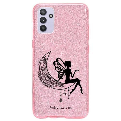 Coque Galaxy A54 5g Paillettes Rose Fee Lune on Productcaster.