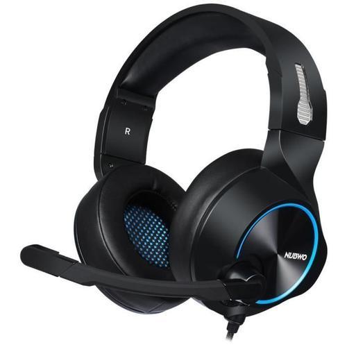 Casque Gamer NUBWO N11 - Noir - Bleu | Casque de Jeu Filaire avec M... on Productcaster.