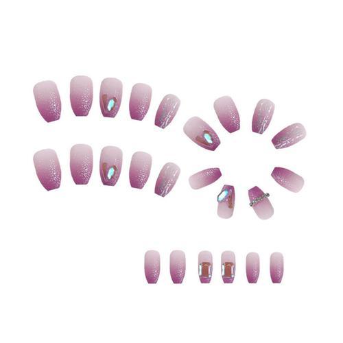 D¿¿Grad¿¿ Violet Rafale Flash Faux Ongles Changement Progressif Str... on Productcaster.