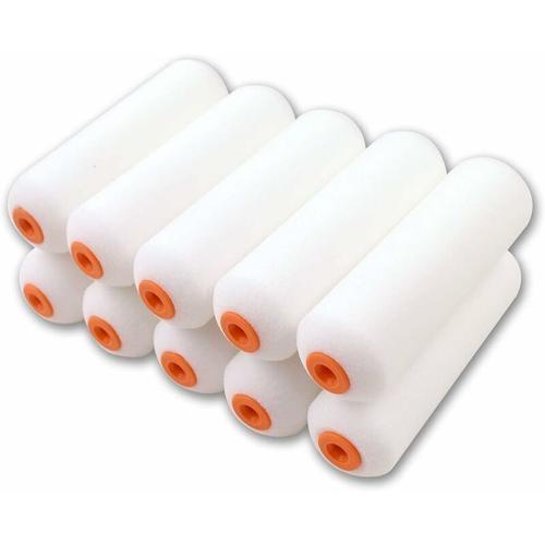 Lot de 10 mini manchons de rouleaux de peinture en mousse haute den... on Productcaster.