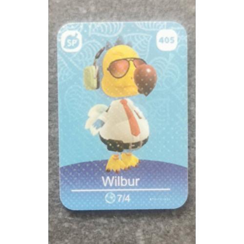 Carte Amiibo Animal Crossing Wibur N°405 on Productcaster.