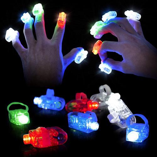 100 Lumières De Doigt Led Pour Garçons & Filles, 4 Couleurs (Dure J... on Productcaster.