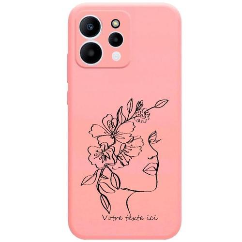 Coque Rose Redmi 12 4g Line Art 4 Fleur on Productcaster.