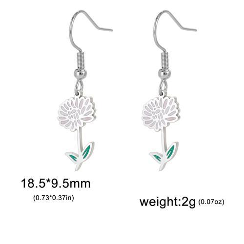 Unift Boucles D'oreilles Conflicrose Flowers Pour Femmes, Acier Ino... on Productcaster.