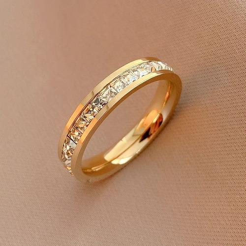 Xiyanike ? Bague En Acier Inoxydable Pour Femmes, Couleur Or, Stras... on Productcaster.