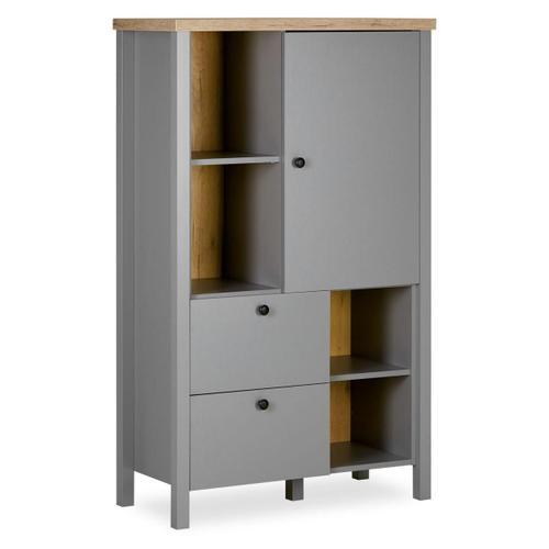 Buffet Haut Gris En Bois 139 Cm on Productcaster.