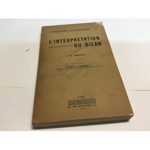 L’Interprétation Du Bilan (L’Économie D’Entreprise 2) on Productcaster.