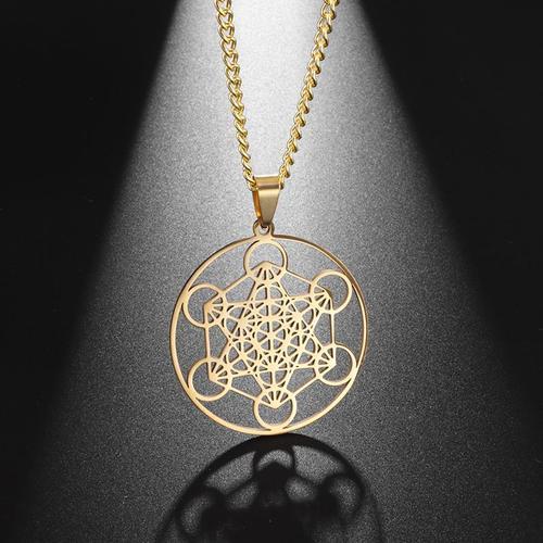 Collier Signet D'ange En Acier Inoxydable Pour Homme Et Femme, Arch... on Productcaster.