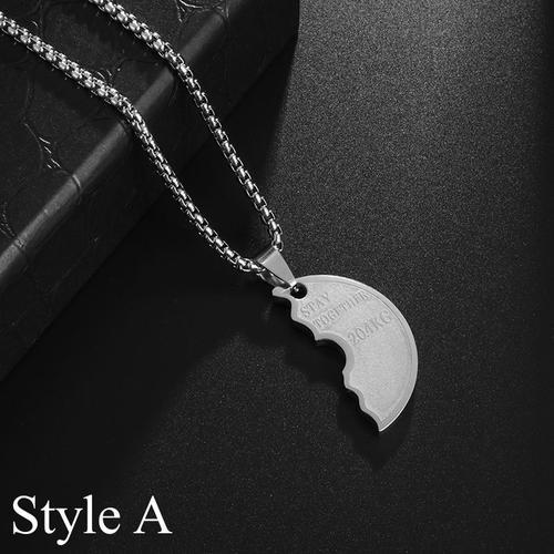 Collier En Acier Au Titane Pour Hommes, Haltère De Fitness, Plaque ... on Productcaster.