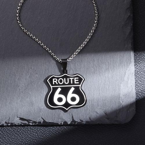 Collier Avec Pendentif Route 66 Mother Road Pour Homme Et Femme, Bi... on Productcaster.