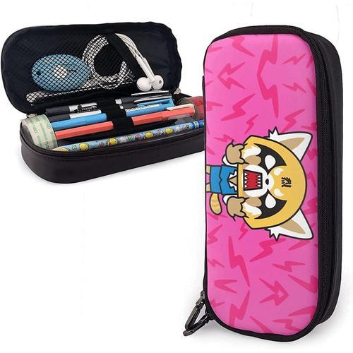 Aggretsuko - Trousse En Cuir Avec Logo - Grande Capacité De Rangeme... on Productcaster.