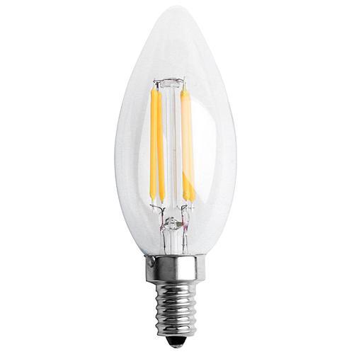 Dimmable E12 4w Cob Bougie Filament Led Ampoule Lampe 10x3.5cm on Productcaster.