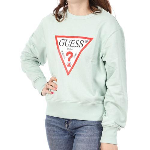 Sweat Vert D'eau Femme Guess G-W2yq16 on Productcaster.