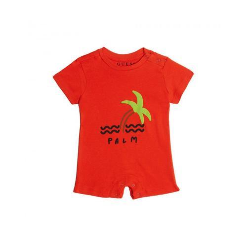 Guess Barboteuse Bébé Garçon Twins Rompers Rouge on Productcaster.