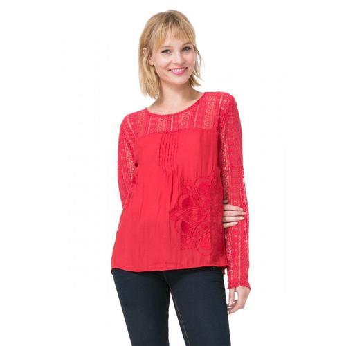 Desigual Blouse Iréa Rouge 71b2yb9 (Sp) on Productcaster.