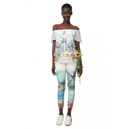 Desigual Blouse Colette Blanc 19swbw69 on Productcaster.