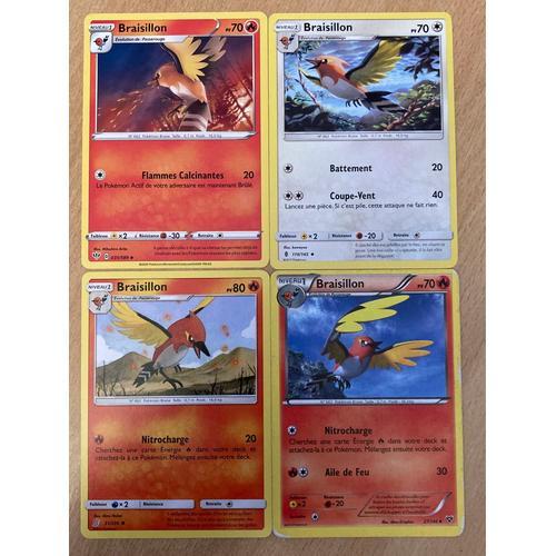 (3436) 4x Braisillon (Pokemon) on Productcaster.