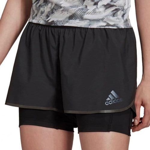 Short De Running Noir Femme Adidas Adizero 2 In1 on Productcaster.