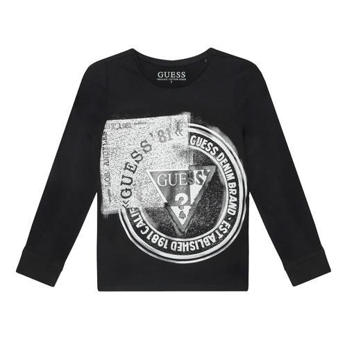 Tee Shirt Manches Longues Guess Ls T-Shirt Noir on Productcaster.