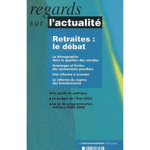 Regards Sur L'actualité N° 289 Mars 2003 - Retraites : Le Débat on Productcaster.