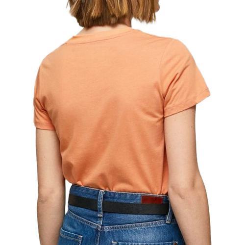 T-Shirt Orange Femme Pepe Jeans Wendy on Productcaster.