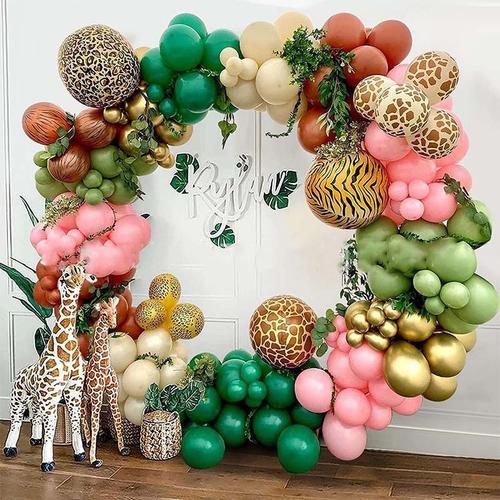 Ballons en arc en métal, 102 pièces, rose vert abricot café décor d... on Productcaster.