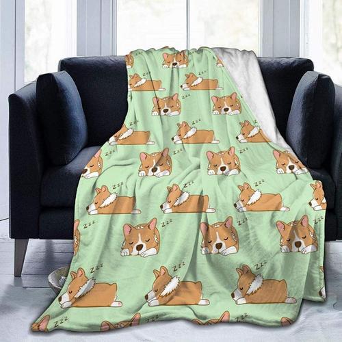 Corgi Dog Couverture De Lit Confortable Et Légère Couverture Douce ... on Productcaster.