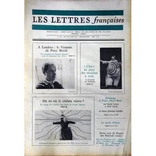 Lettres Francaises (Les) N° 1194 Du 02/08/1967 on Productcaster.